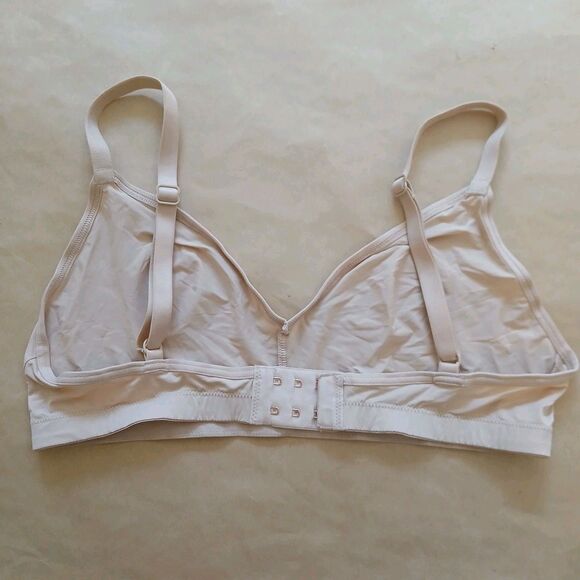 Smoothez By Aerie Size Large Nude Wireless Bralette Sheer - Picture 2 of 4
